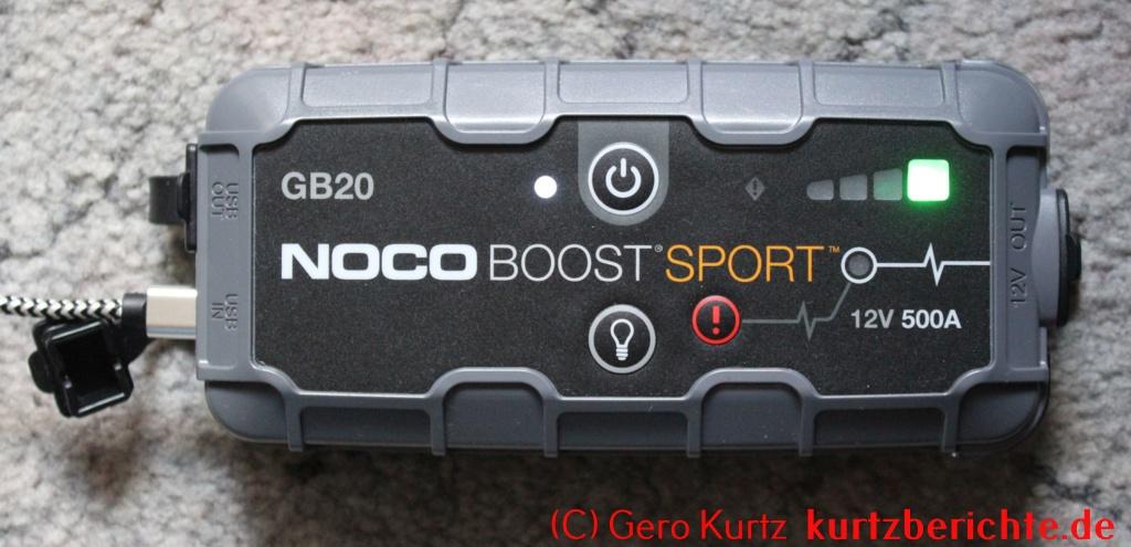 GB20 NOCO GB20 Boost Sport Starthilfegerät mit LED-Anzeige, mit  Batteriezustandsanzeige, max. Ladestrom: 400A ▷ AUTODOC Preis und Erfahrung