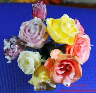 Herstellung von Wachsblumen