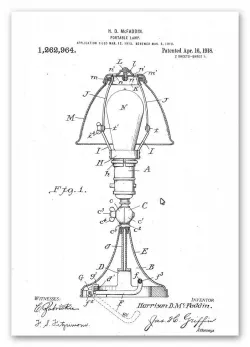 Patent für eine Bankerslampe