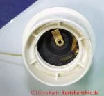 Bankers Lamp Lampenschirmwechsel - Lampenfassung ganz nah