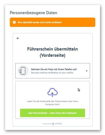 Bondora Finanzdienstleister - Dokumentübermittlung