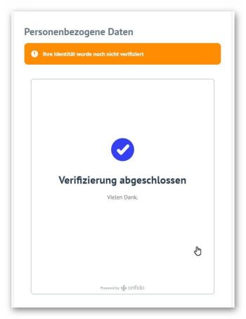 Bondora Finanzdienstleister - abgeschlossene Verifizierung