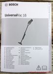 Bosch UniversalVac 18 - Bedienungsanleitung Vorderseite