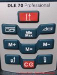 Bosch Laser Entfernungsmesser DLE 70 Professional  - Bedienelemente