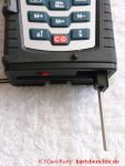 Bosch Laser Entfernungsmesser DLE 70 Professional  - ausgeklappter Anschlagstift