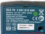 Bosch Laser Entfernungsmesser DLE 70 Professional  - Typenschild