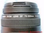 Canon EOS 1100D - Objektiv EF-75-300mm Beschriftung
