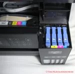 Epson EcoTank ET-2750 - Blick auf die Tintentanks