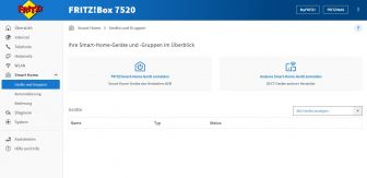 Einrichtung in FritzBox - Smart Home Geräte und Gruppen