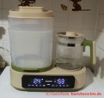 Feekaa Babyflaschen Sterilisator - in Funktion mit zwei Aufsätzen übereinander