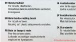 Gardena Handschrubber - Beschreibung auf der Verpackung