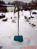 Schneeschieber Gardena KST40 16 Ende der Arbeit