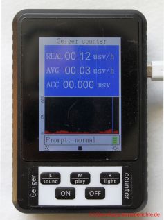 Geigerzähler BR-9B, XR1 - eingeschaltet