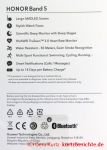 Honor Band 5 Fitness Armband - Verpackung Rückansicht