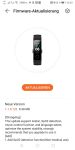 Huawei Health - Firmwareaktualisierung