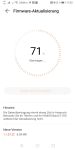 Huawei Health - Firmwareaktualisierung 71 Prozent