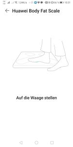 Huawei Health App Beginn der Messung
