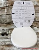 LOBENSWERK Toilettendeckel - Toilettendeckel und Schablone