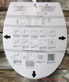 LOBENSWERK Toilettendeckel - Pappschablone zur besseren Ausrichtung