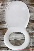 LOBENSWERK Toilettendeckel - Toilettensitz aufgeklappt