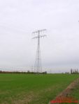 Lenkdrachen Paraflex Sport RTF - Wiese mit Hochspannungsmast