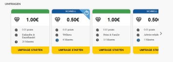 Umfragenportal Meinungsstudio.de - Liste der Umfragen