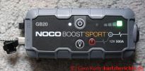 NOCO Boost Sport GB20 500A 12V UltraSafe Starthilfe - Grüne Ladeanzeige