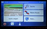 Navigationsgerät DBpower  MT3351 Startmenü des Navi