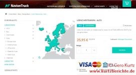 Navi EasySMX 84H 3  Seite für das Kartenupdate