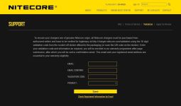 Validation bei Nitecore