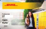 DHL Kundenkarte - neue Kundenkarte Vorderansicht