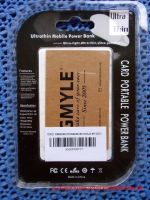 Power  Bank GMYLE Rückansicht mit Verpackung