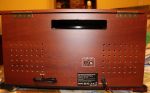 Retro Radio Plattenspieler Kassette Bluetooth - Rückseite des Radios