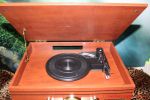 Retro Radio Plattenspieler Kassette Bluetooth - angehobener Deckel