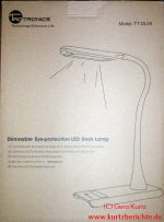 TaoTronics LED Schreibtischlampe Verpackung Draufsicht