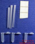 Testosteron Speicheltest von verisana - Speichelröhrchen, Strohhalme und Aufkleber