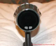 Vexilar V15Max Akku Staubsauger - Display und Bedienknöpfe