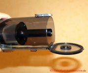 Vexilar V15Max Akku Staubsauger - geöffneter Staubbehälter