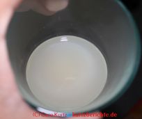 milchige Flüssigkeit von Kastanien