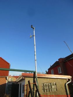 Netatmo Windmesser am Mast