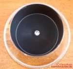 Netatmo Regenmesser geöffnetes Modul, abgenommener Regentrichter von unten