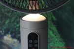 YOKEKON Akku Ventilator - Integriertes Nachtlicht