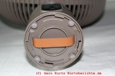 YOKEKON Akku Ventilator - Schlaufe an der Unterseite für die hängende Montage