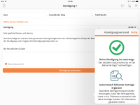 Kündigung über iPad 2
