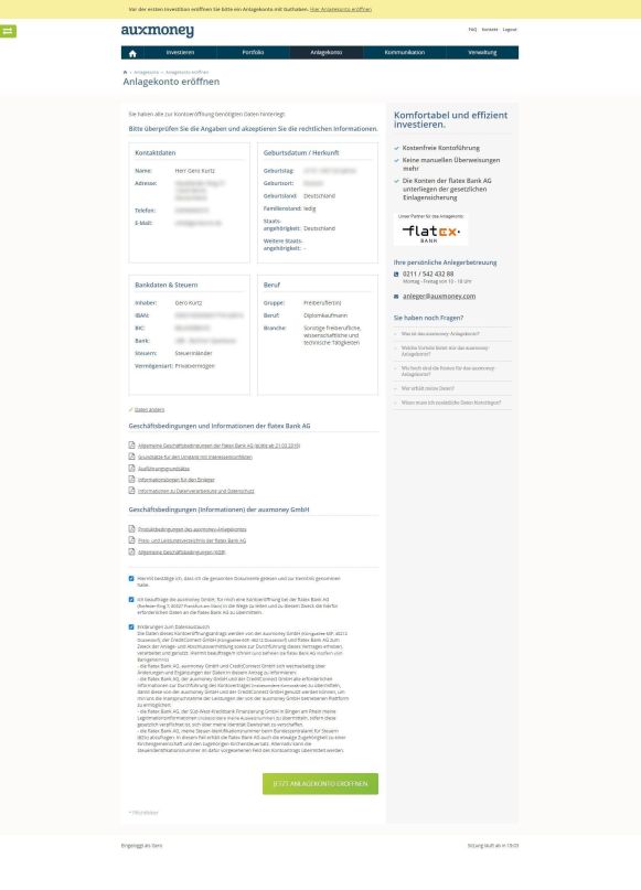 Zusammenfassung Kontoeröffnungsdaten