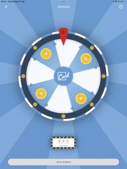 Gluecksrad der Kaufland App