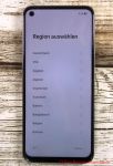 smartphone realme 8i - Auswahl der Region