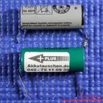 alter Akku und neuer Akku