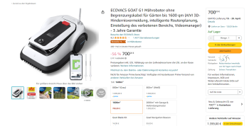 Lockvogelangebot Ecovacs Goat G1