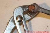 Brauseumschalter Demontage Lösen der Mutter